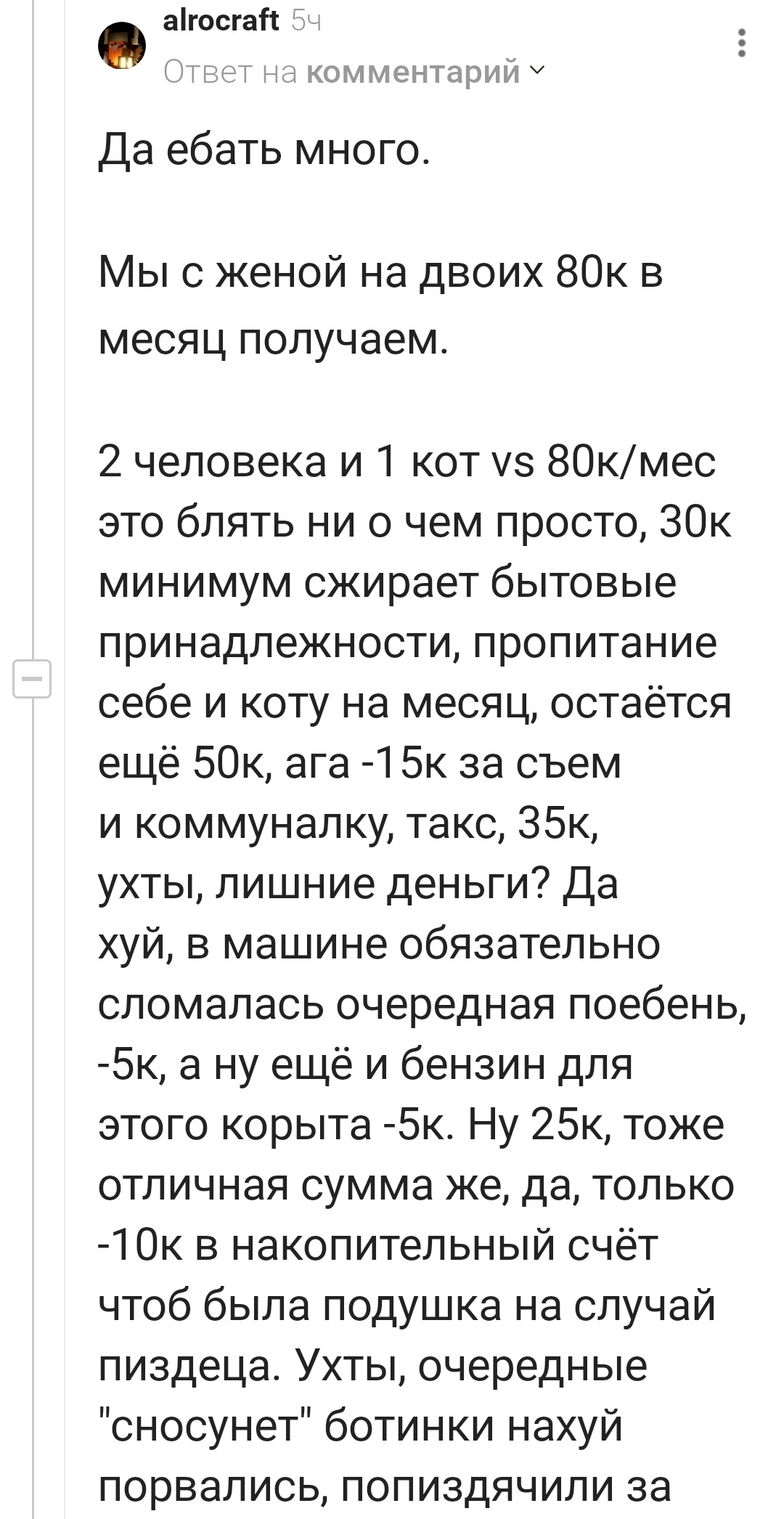 Сколько сегодня реально нужно зарабатывать на двоих? | Пикабу