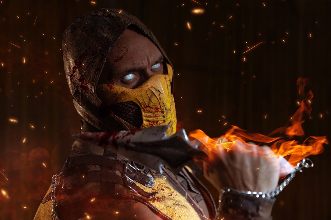 Косплей на Скорпиона из Mortal Kombat X | Пикабу