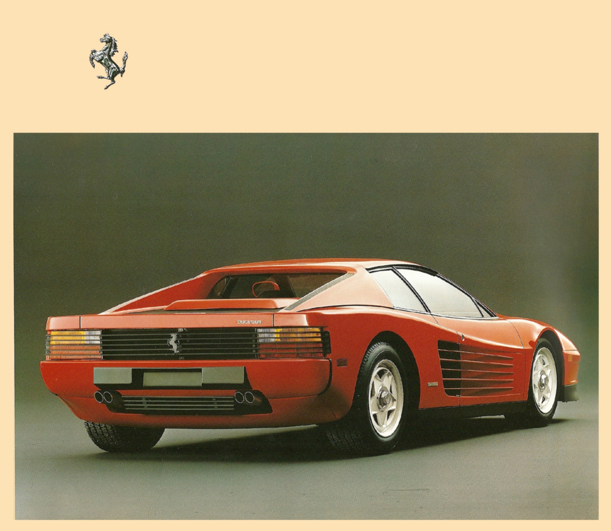 Брошюра Ferrari Testarossa за 1984 год | Пикабу