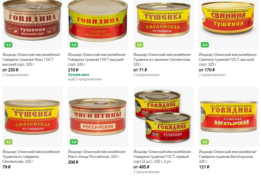 Консервы мясные. АО «Йошкар-Олинский мясокомбинат» | Пикабу