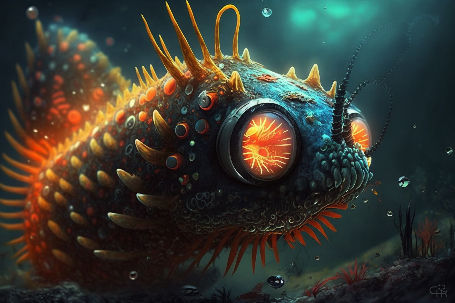 Фотообои от Midjourney - поклонникам игры Subnautica. Часть 3 | Пикабу