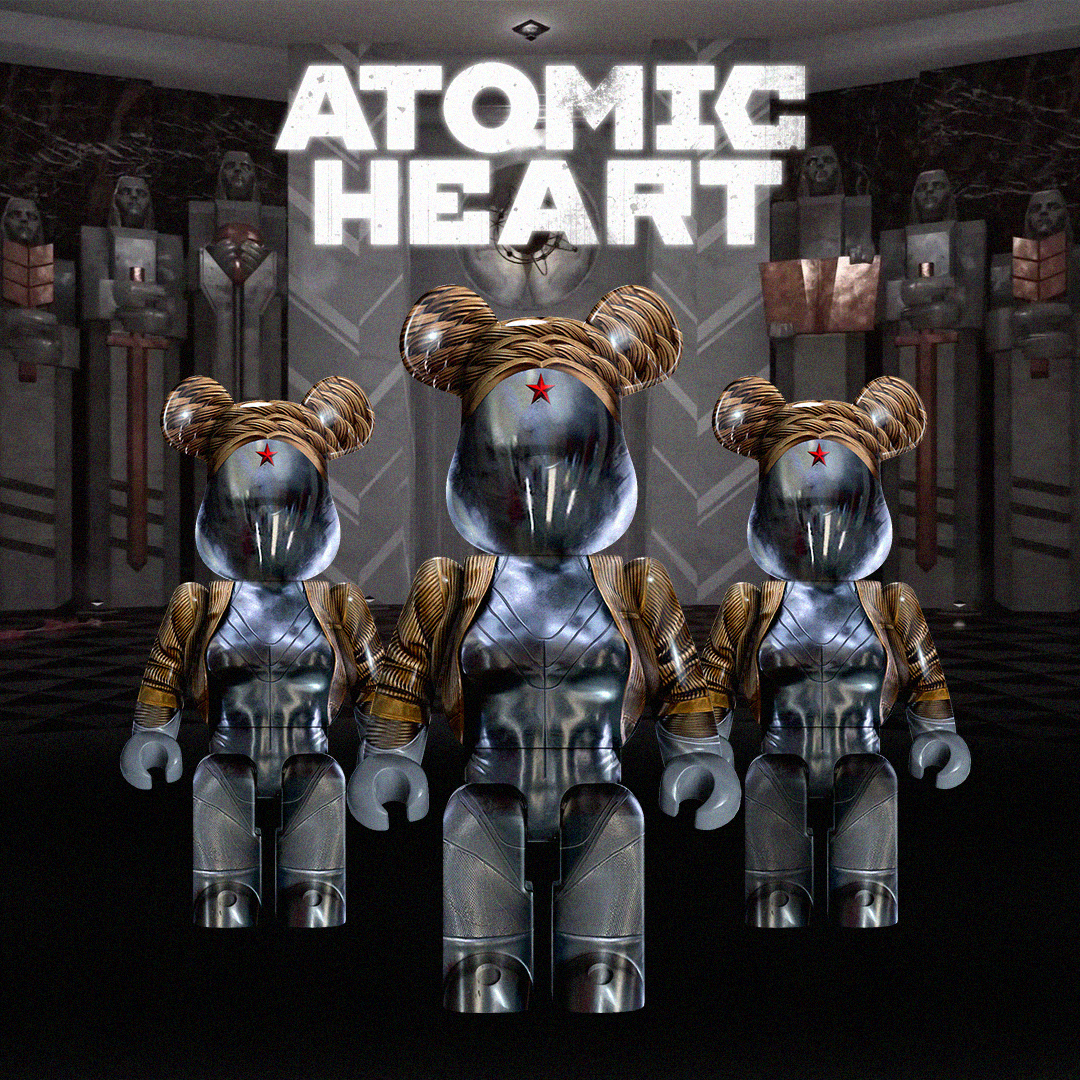 Bearbrick x Близняшки из Atomic Heart | Пикабу