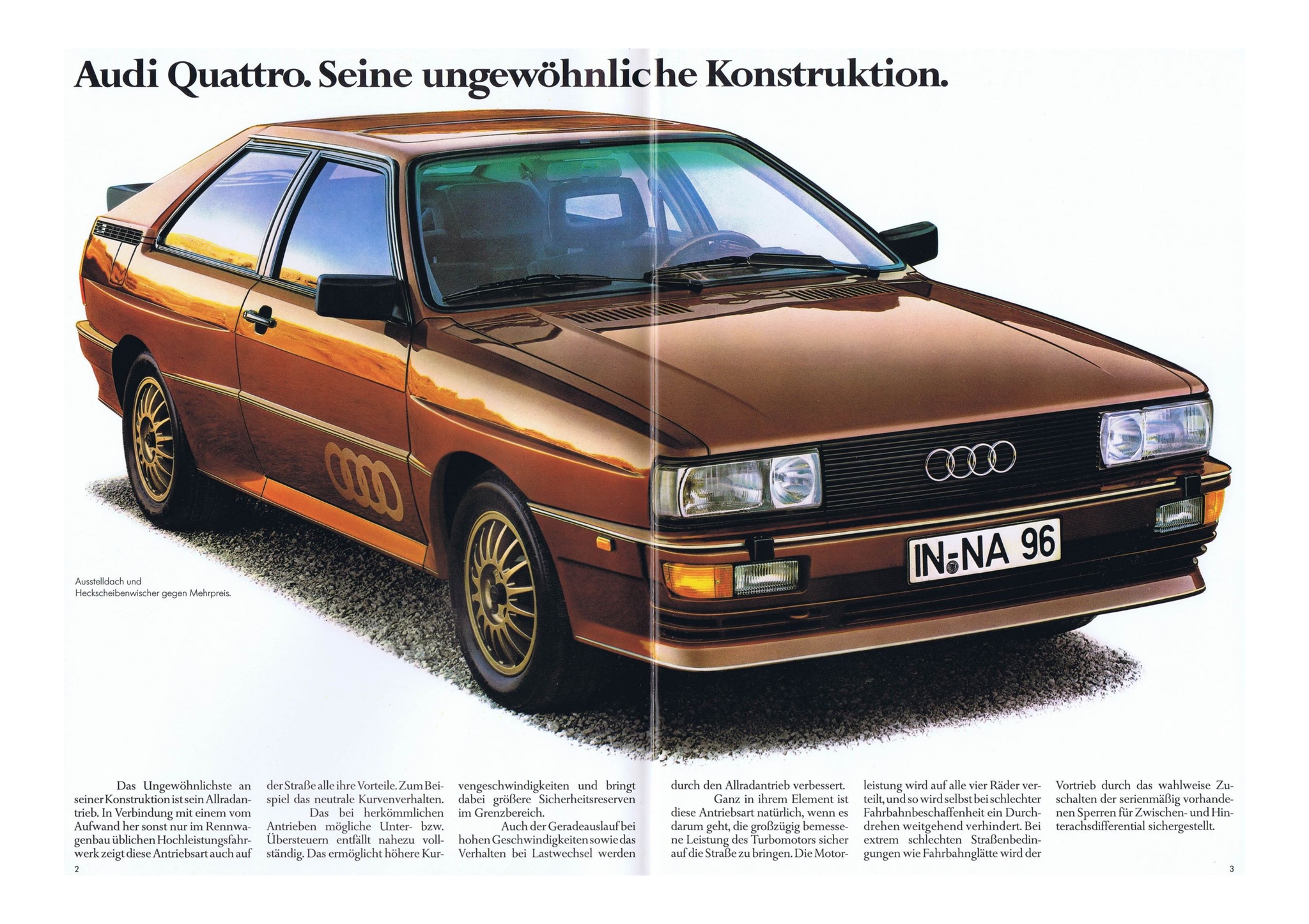 Брошюра Audi Quattro за 1982 год и Audi Quattro за 1989 год | Пикабу