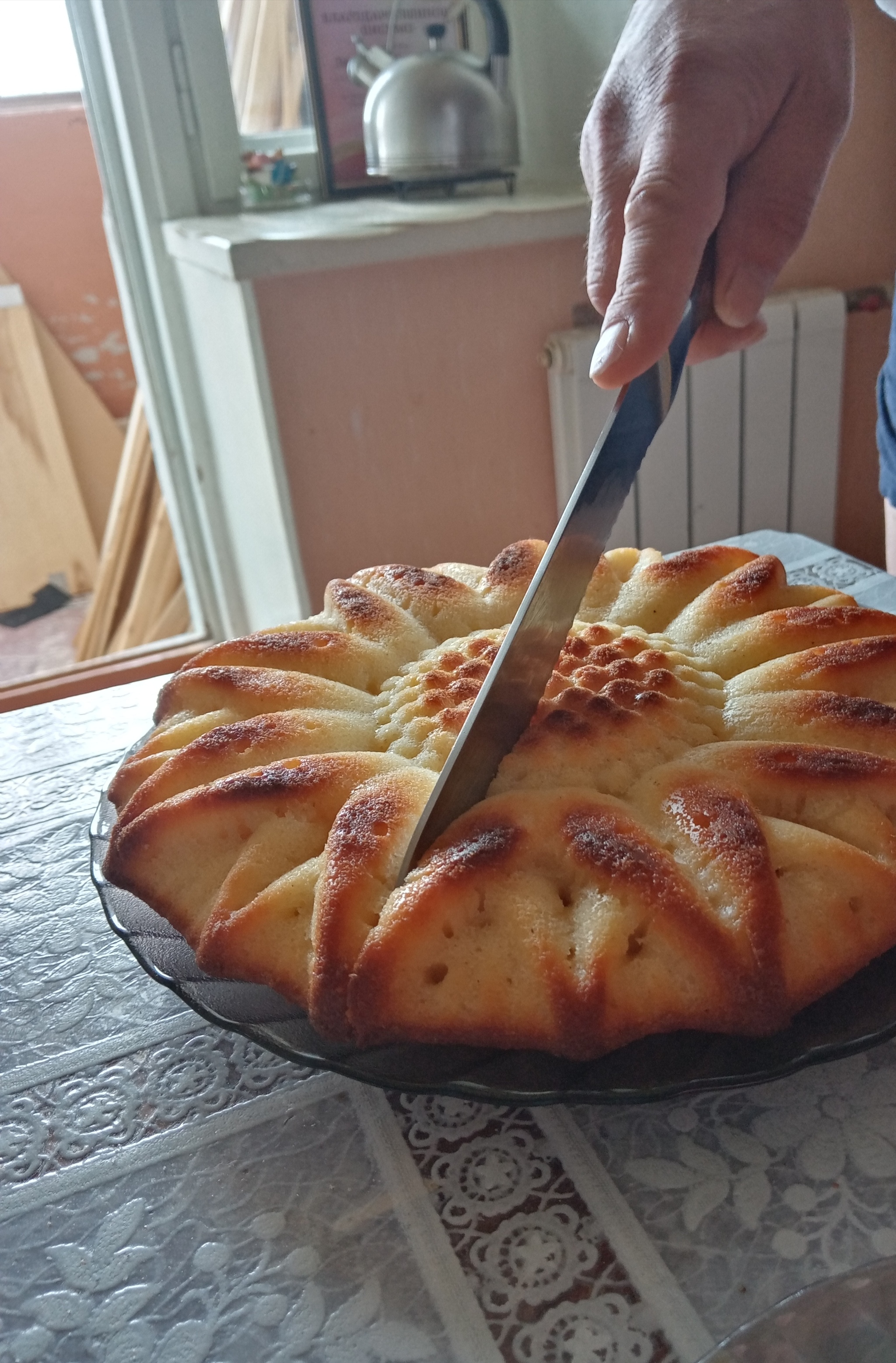 Мой любимый приготовил красивый и вкусный пирожок | Пикабу