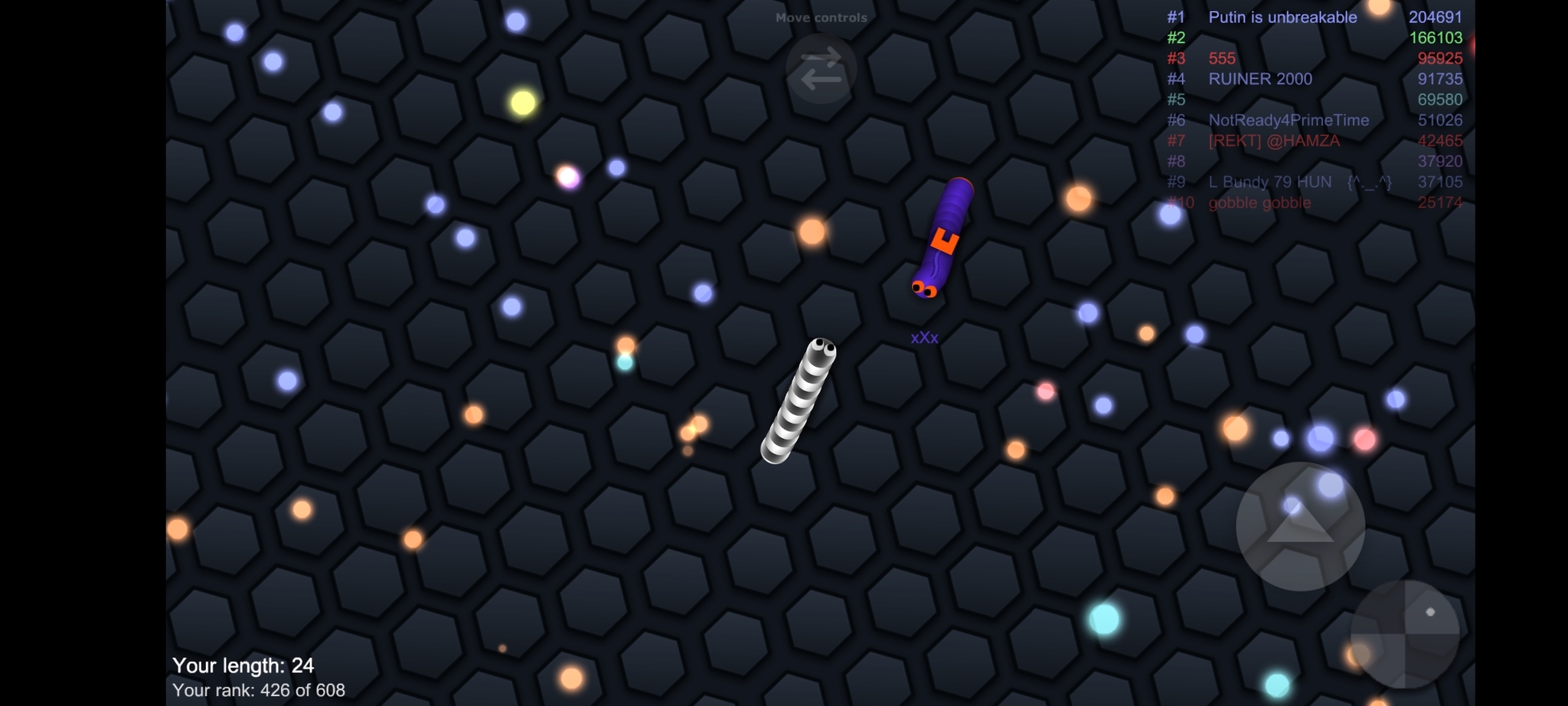 Баг в slither.io | Пикабу