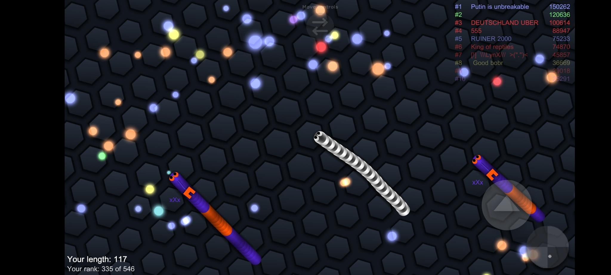 Баг в slither.io | Пикабу