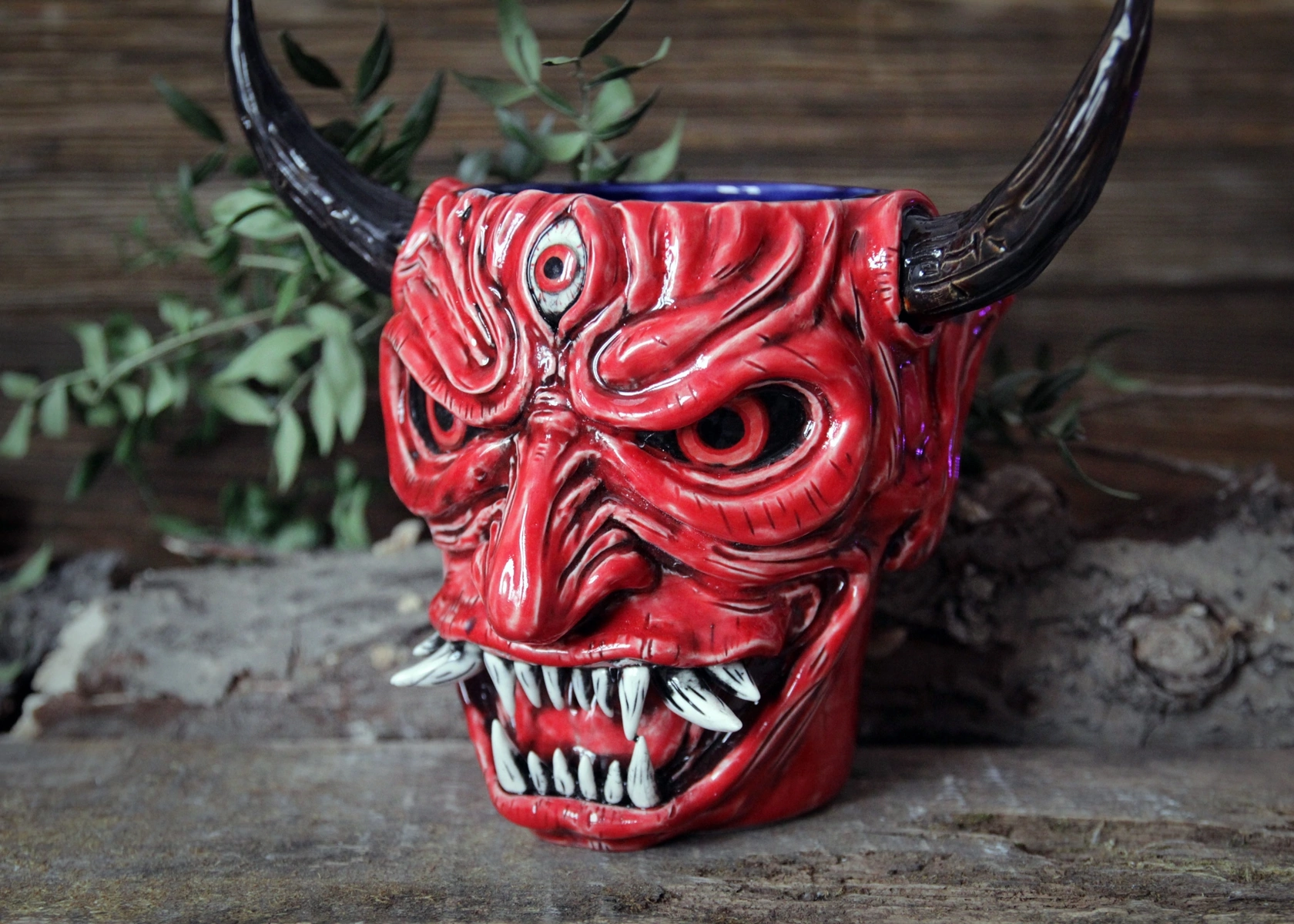 Демоническая кружка-маска | Пикабу