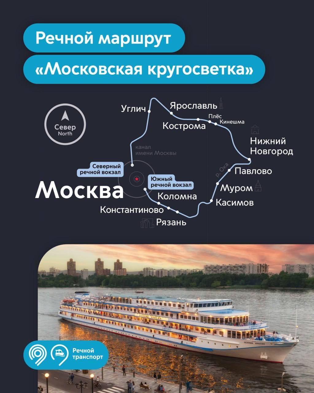 Эксклюзивный речной маршрут «Московская кругосветка» | Пикабу