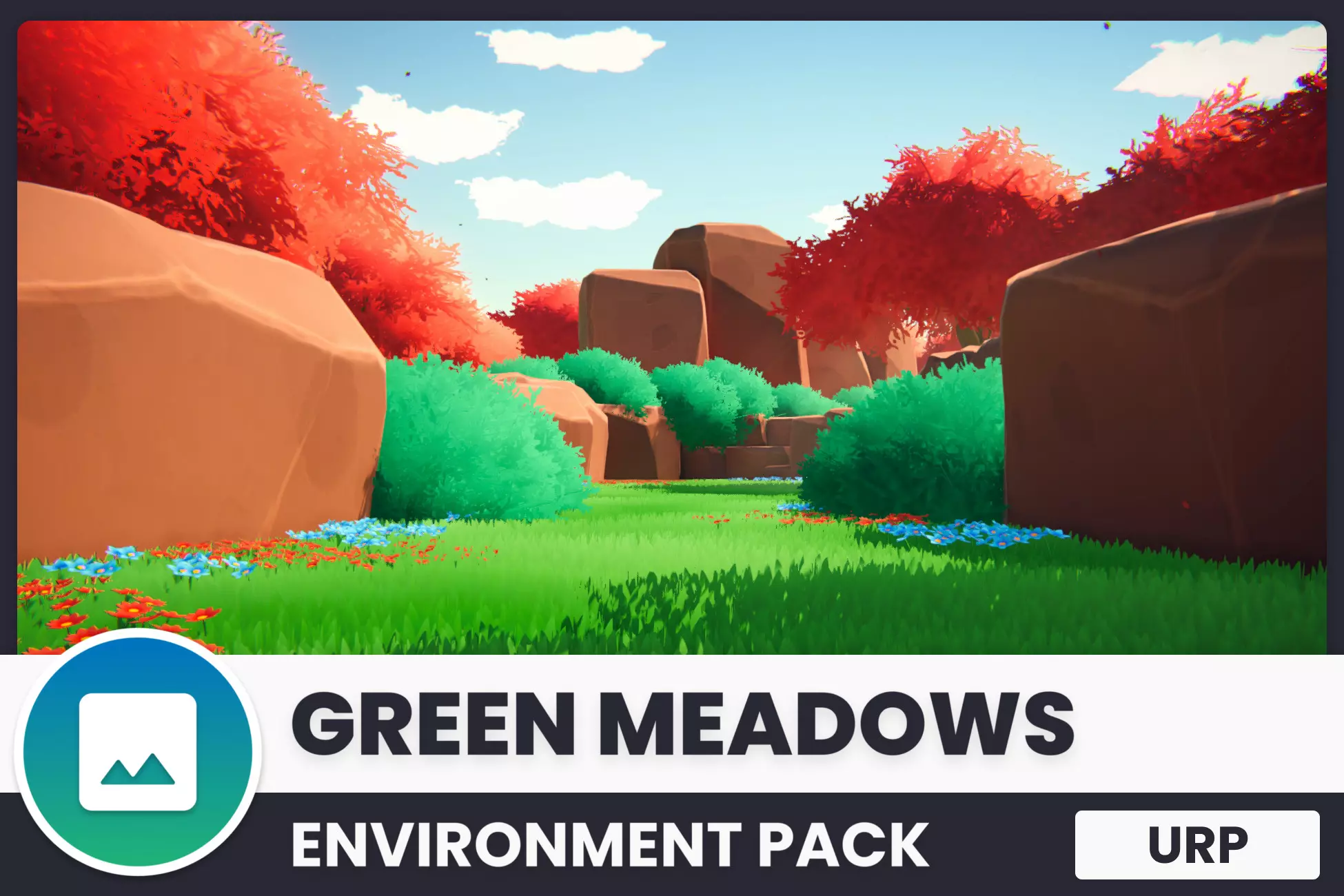 На Unity asset store раздается модульный пакет стилизованных природных  среды Green Meadows - Stylized Environment URP | Пикабу