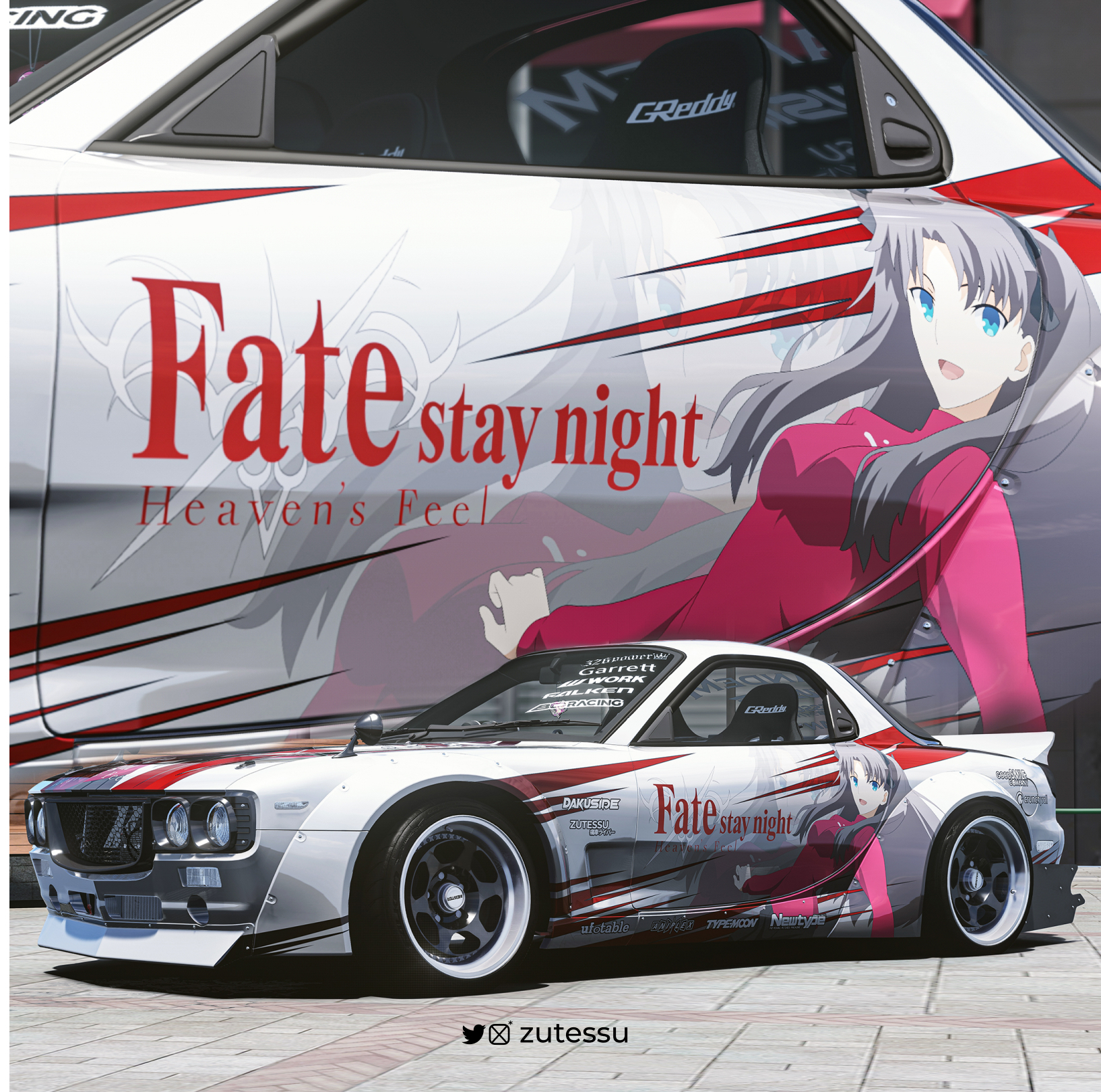 Иташа (аниме) ливрея для Mazda RX7 — Рин Тосака из Fate Stay Night | Пикабу