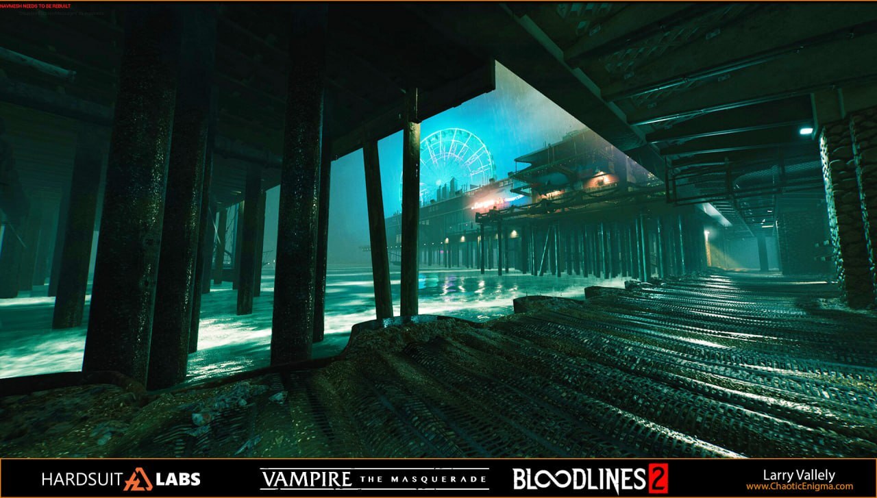 В сети появились кадры из старой версии Vampire: The Masquerade –  Bloodlines 2, которую разрабатывала Hardsuit Labs | Пикабу