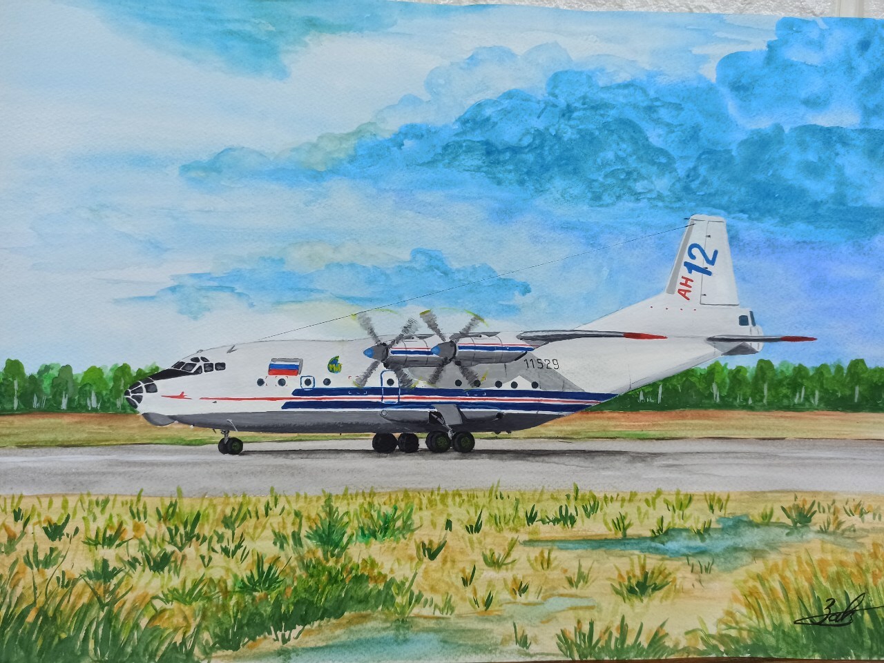 Рисунок Ан-12 | Пикабу