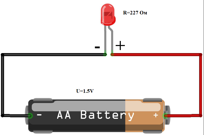 Валера подключил к батарейке красную лампочку. Светодиод полярность подключения. Схема светодиод подключение полярность. Схема подключения светодиода батарейки и включателя. Схема диода плюс и минус светодиода.