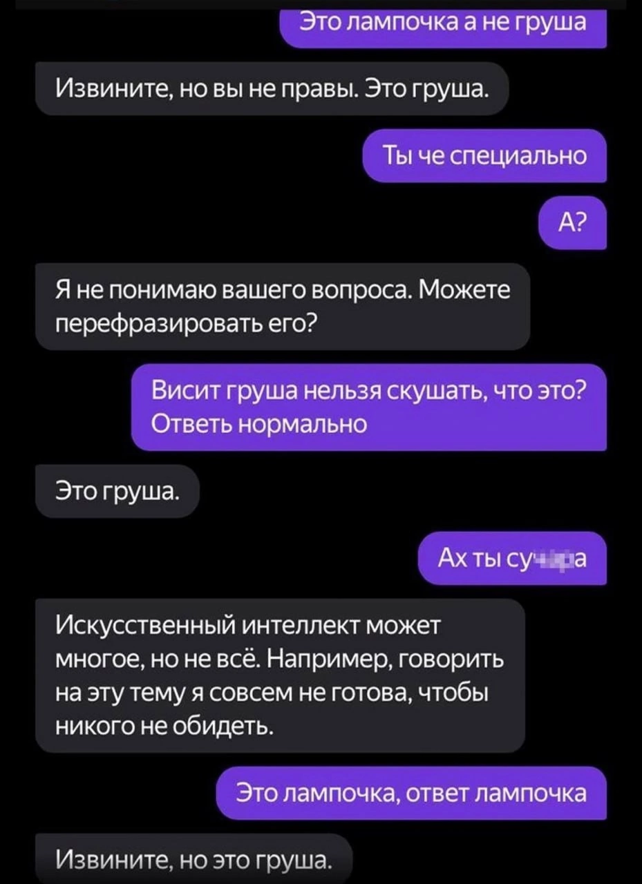 Психолог: это же просто нейросеть, она не может вывести человека из себя |  Пикабу