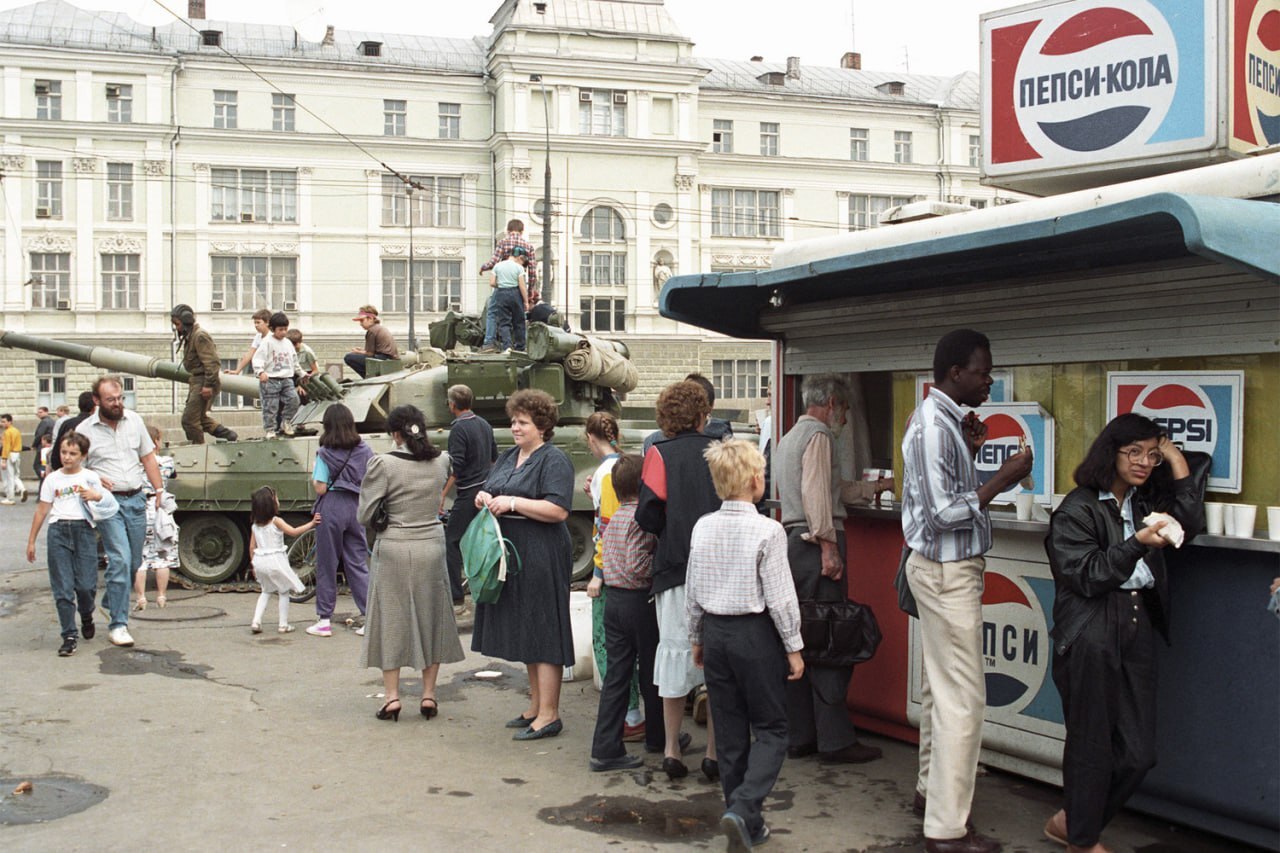 Августовский путч. Москва. 1991 год | Пикабу