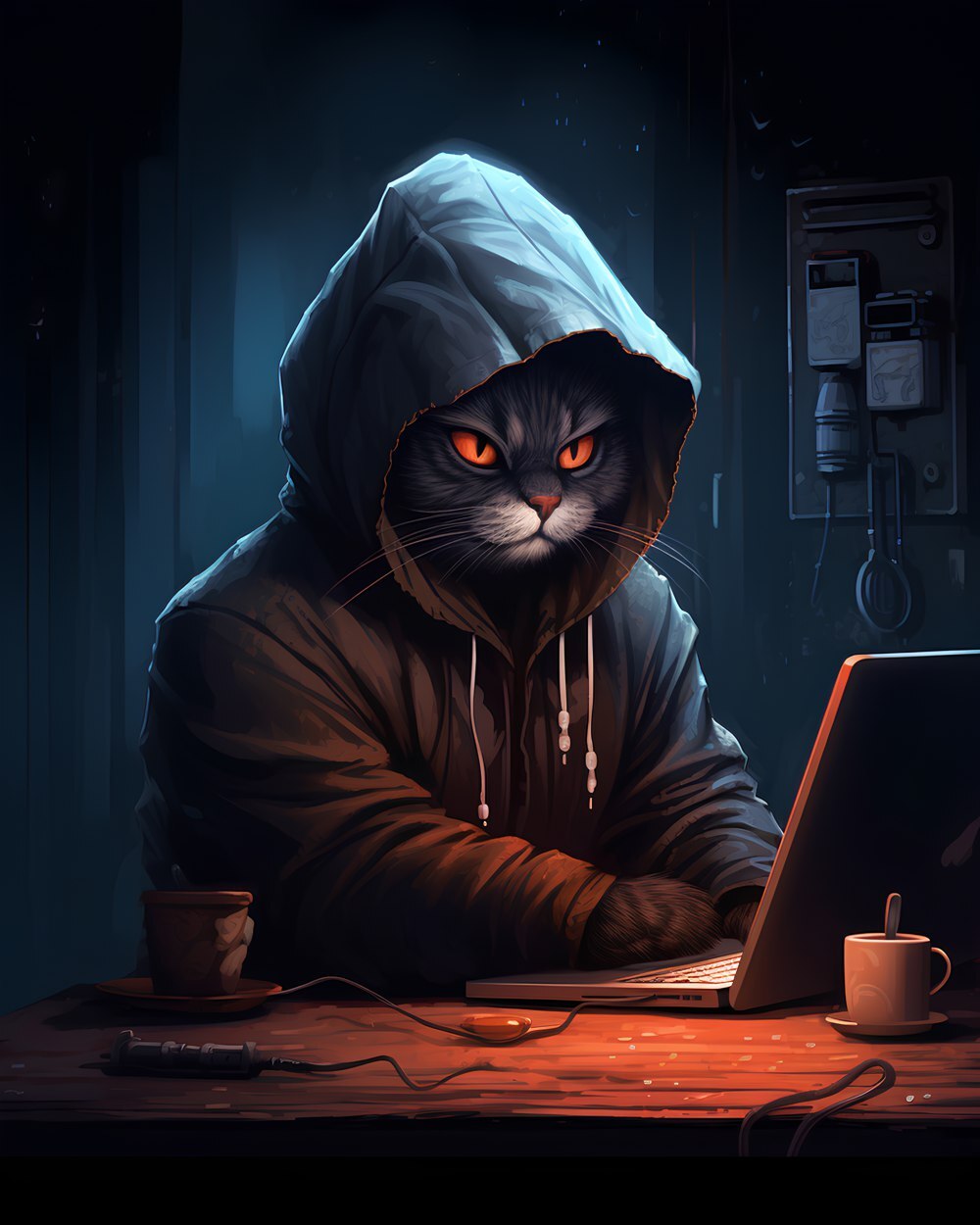 Котики-хакеры от нейросети | Пикабу