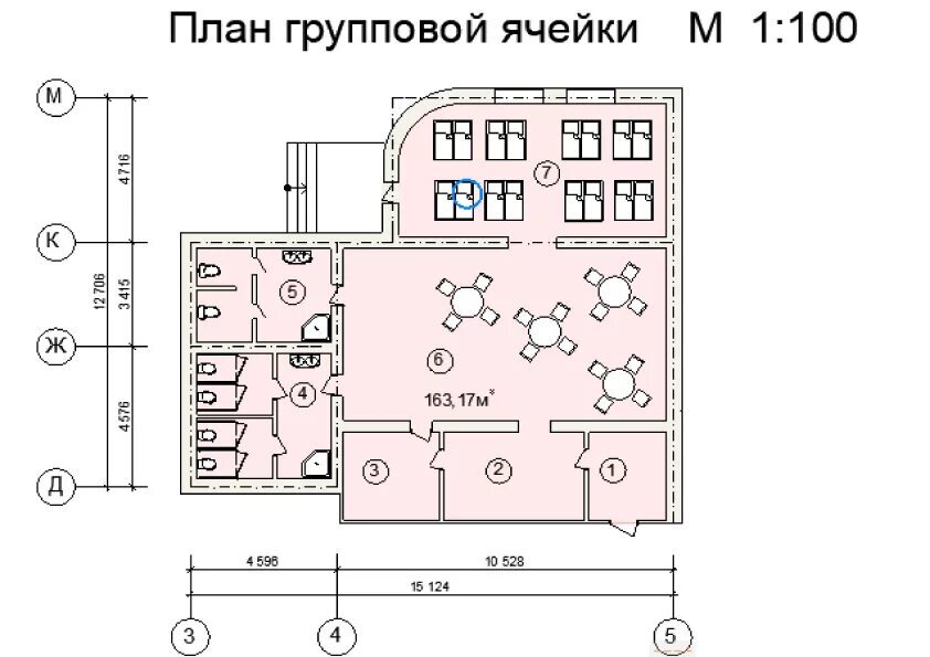 Размеры детского сада