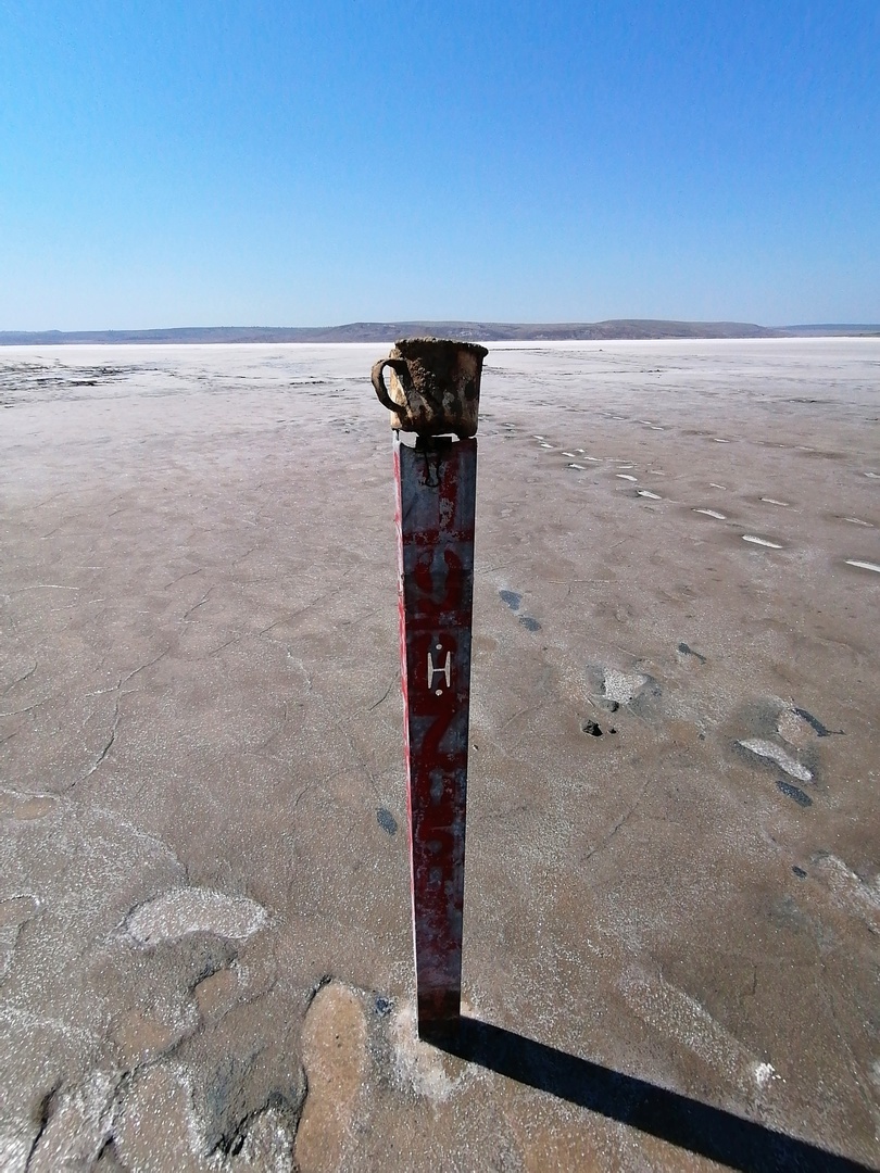 Соленое озеро Тобечик в Крыму | Пикабу