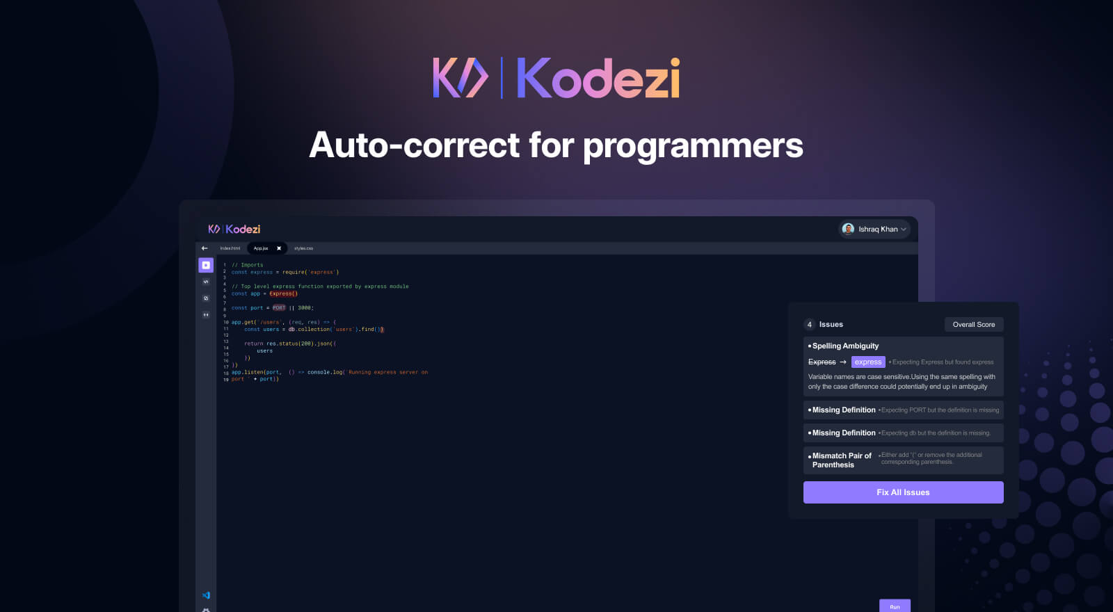 Kodezi: Интеллектуальная авто-коррекция для программистов | Пикабу