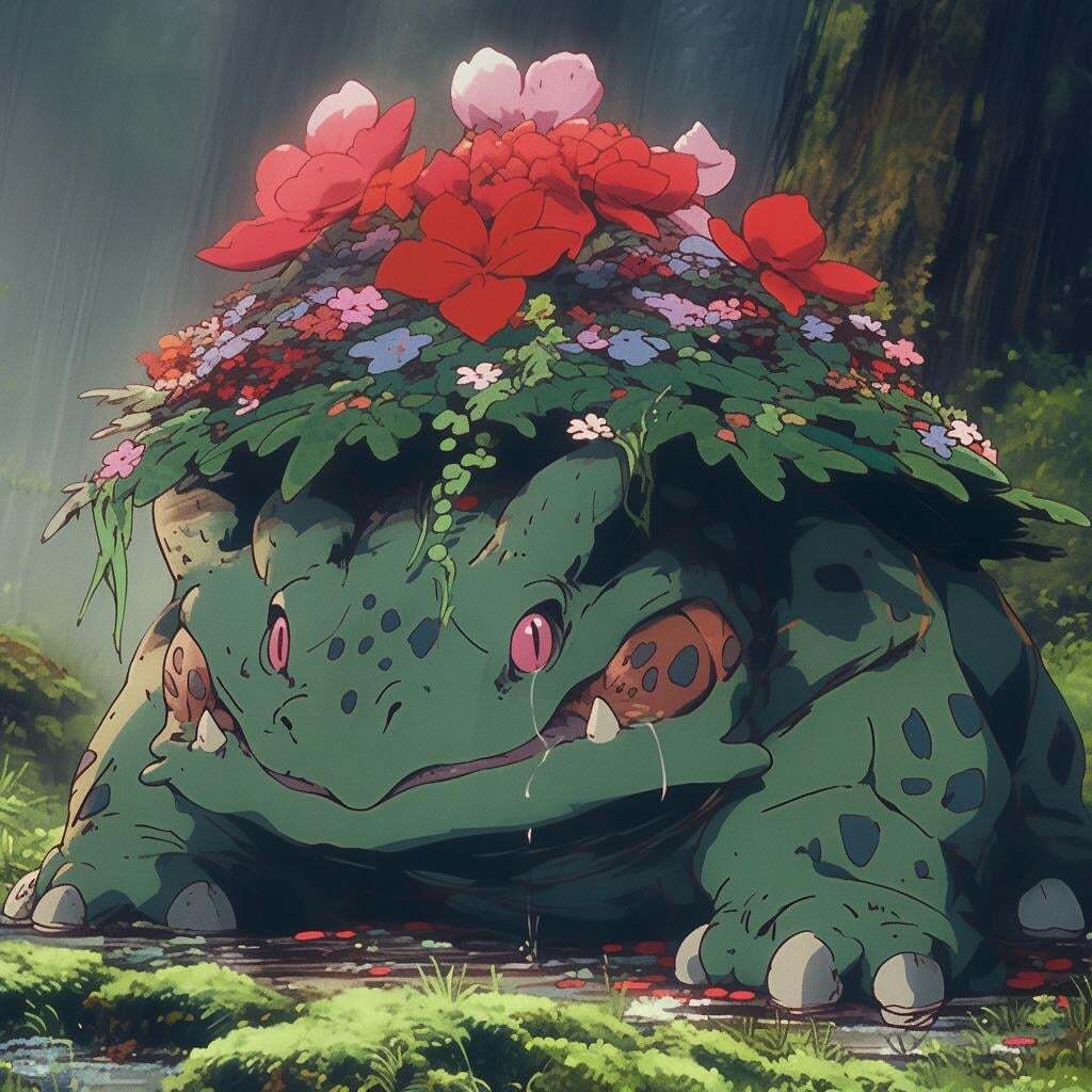 Ретро-покемоны в стиле Ghibli. ч.2 | Пикабу