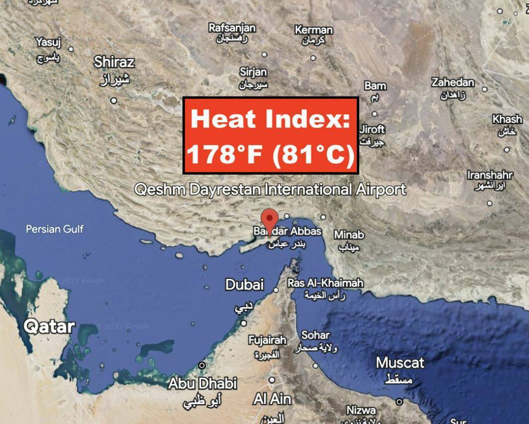 Температура воздуха в Иране достигла +81 градуса Цельсия | Пикабу
