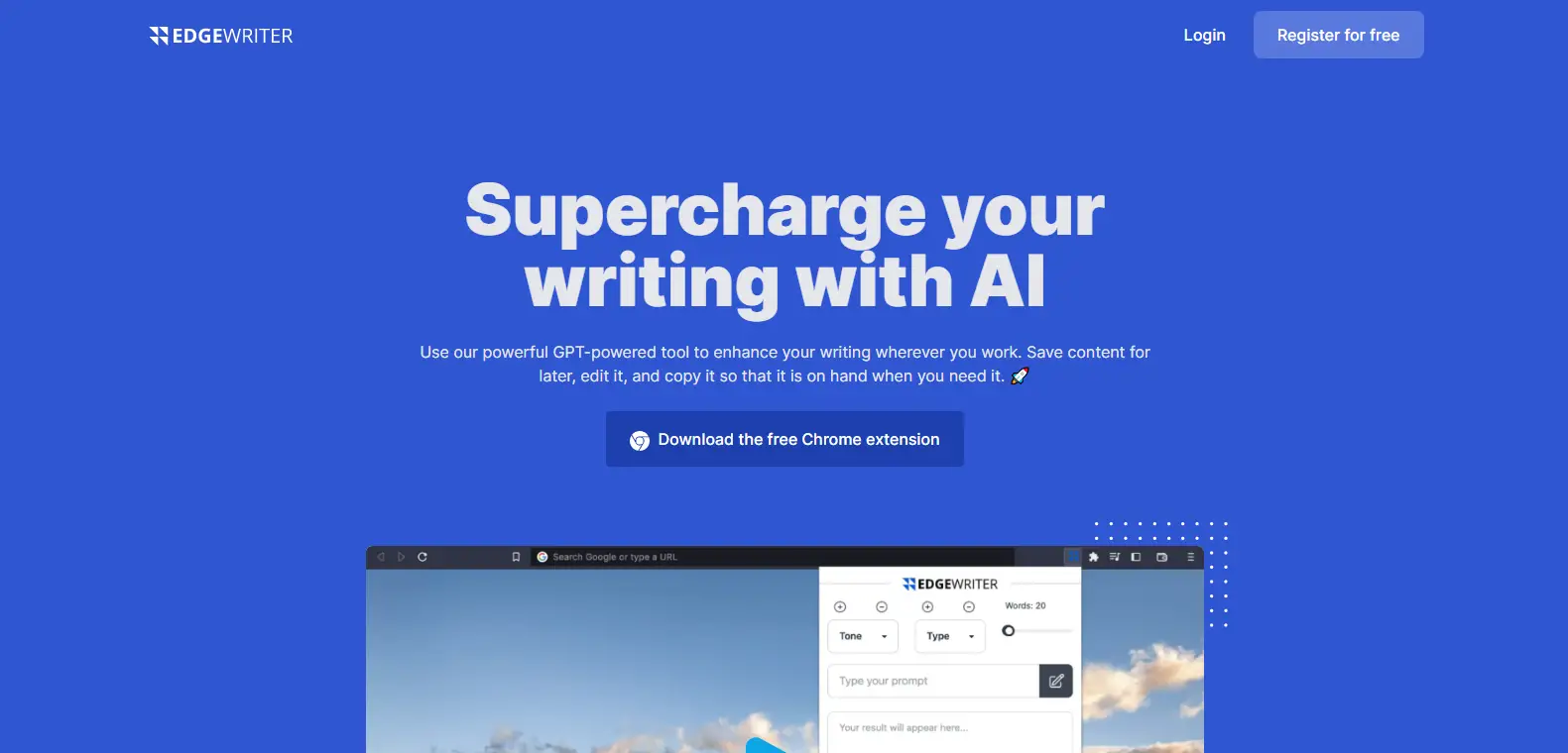 EdgeWriter - расширение для Google Chrome, позволяющее создавать и  редактировать контент с помощью искусственного интеллекта | Пикабу