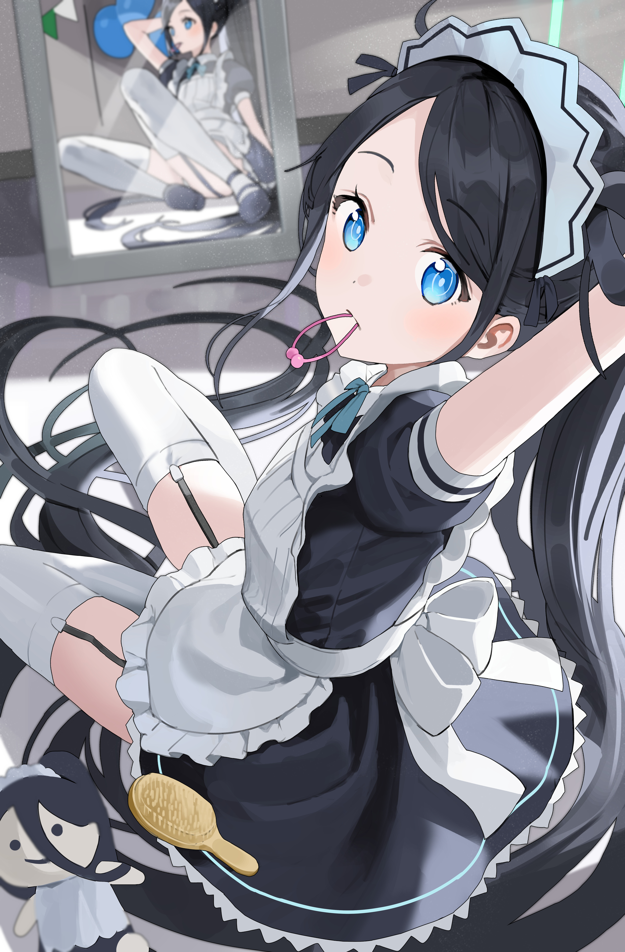 Maid in blue archive | Пикабу