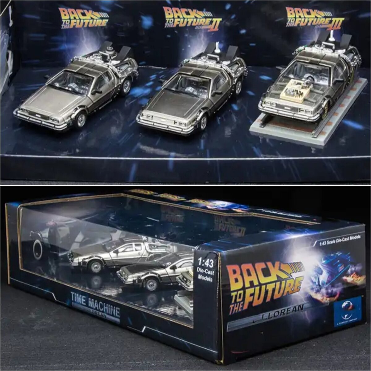 Машина времени DeLorean DMC-12 в масштабе 1:43 (из к/ф 