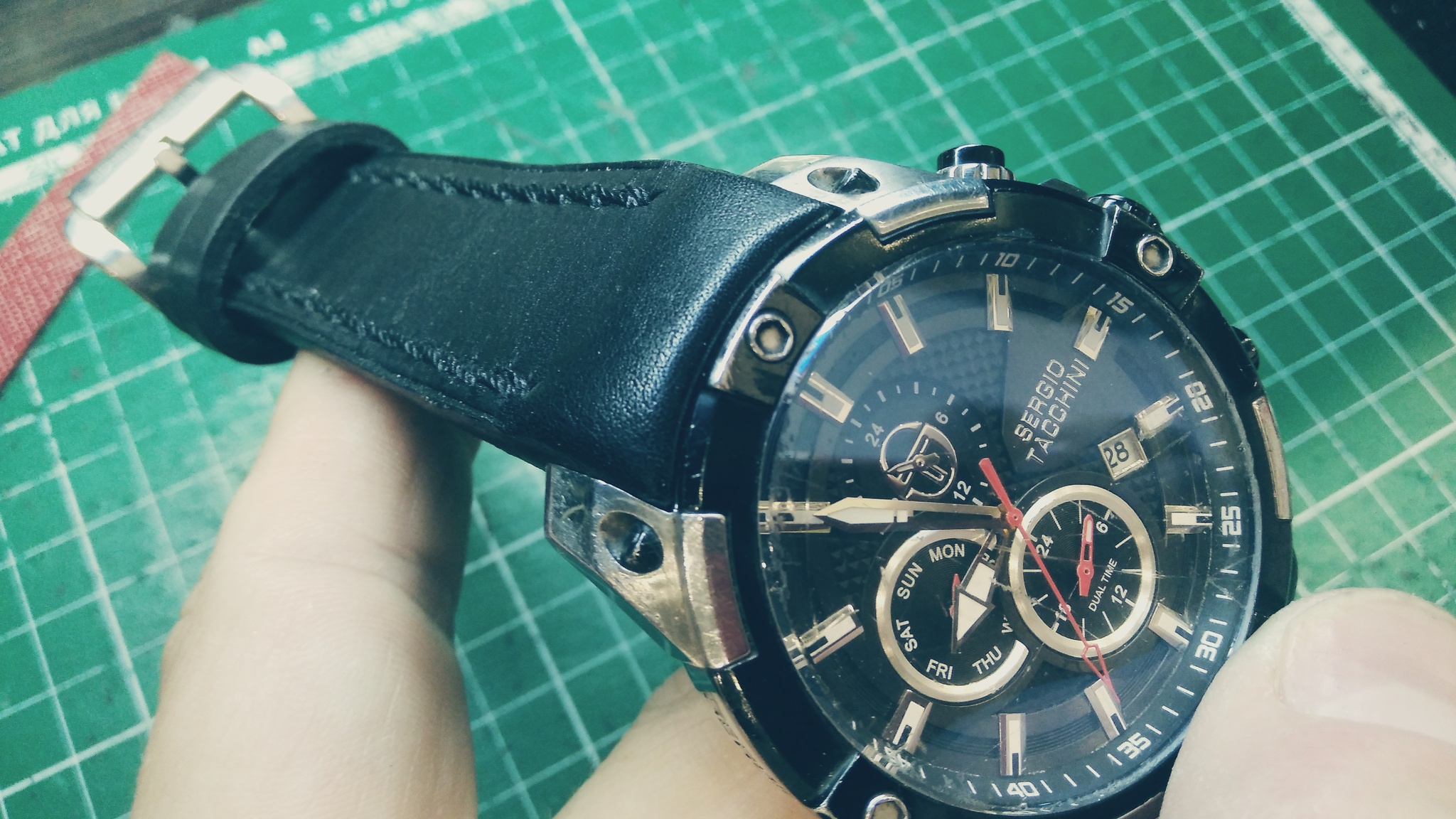 Ремешок для часов Cergio Tacchini st.1.106.01. Ремешок с супинатором ...