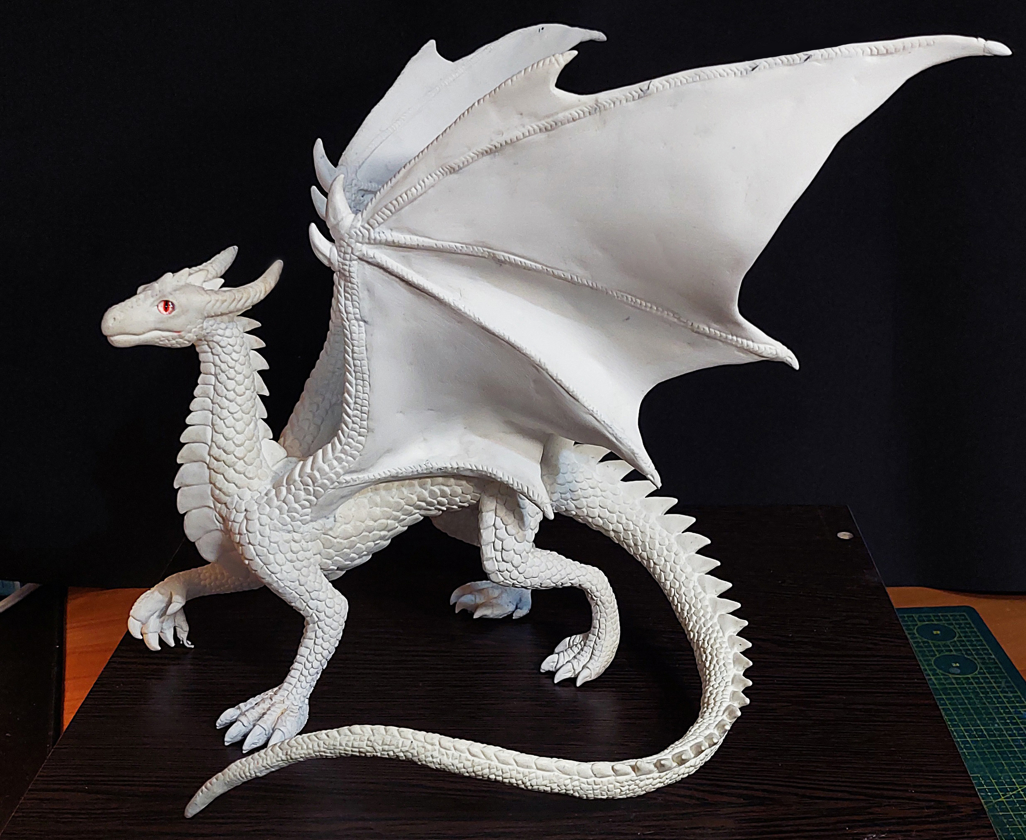 Большой дракон из полимерной глины | Ручная работа | Пикабу