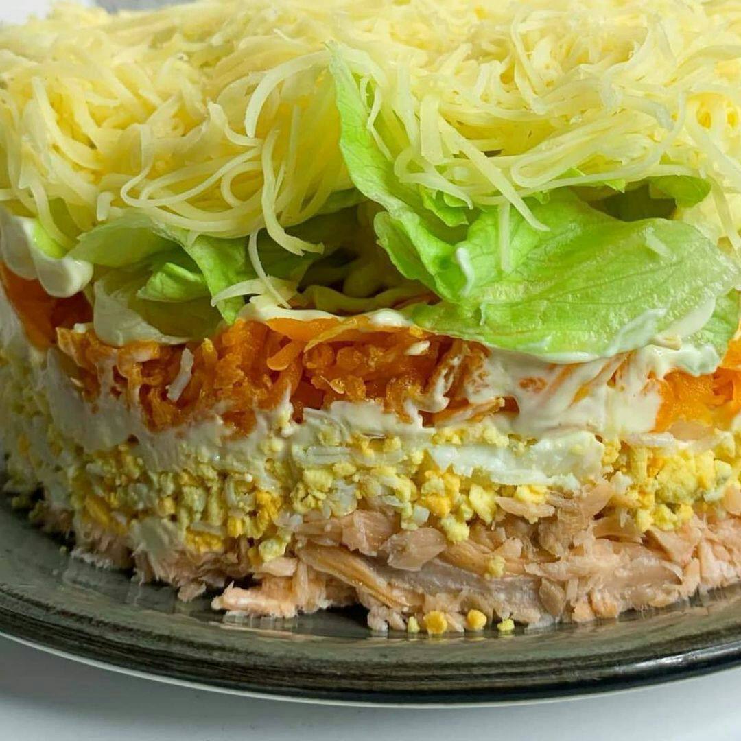Салат с рыбой холодного копчения и рисом – пошаговый рецепт приготовления с фото
