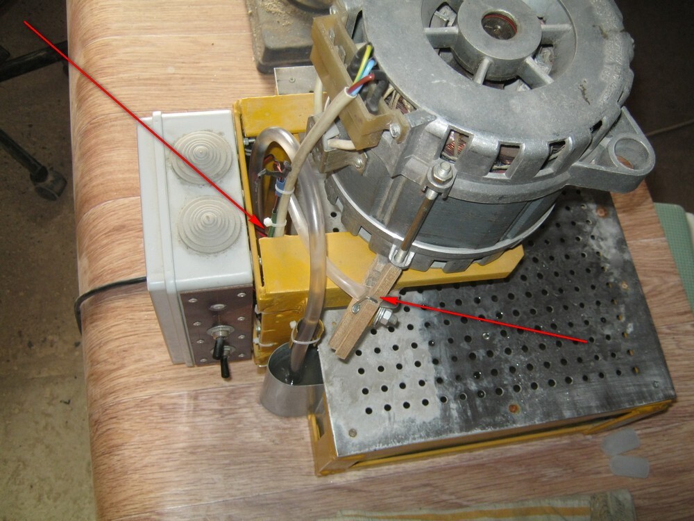Самодельный шлифовальный станок из двигателя от стиральной машины