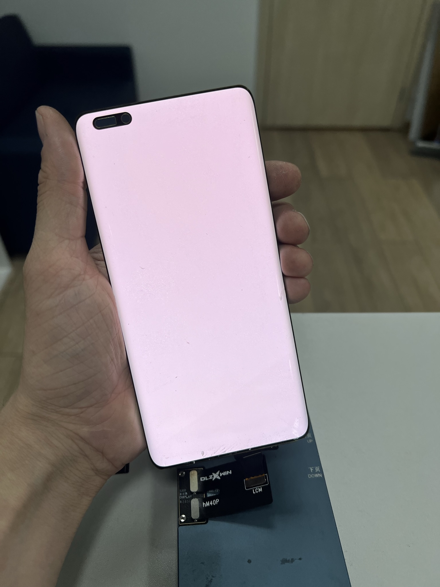 Вот это водопад. Замена стекла на Huawei Mate 40 Pro | Пикабу