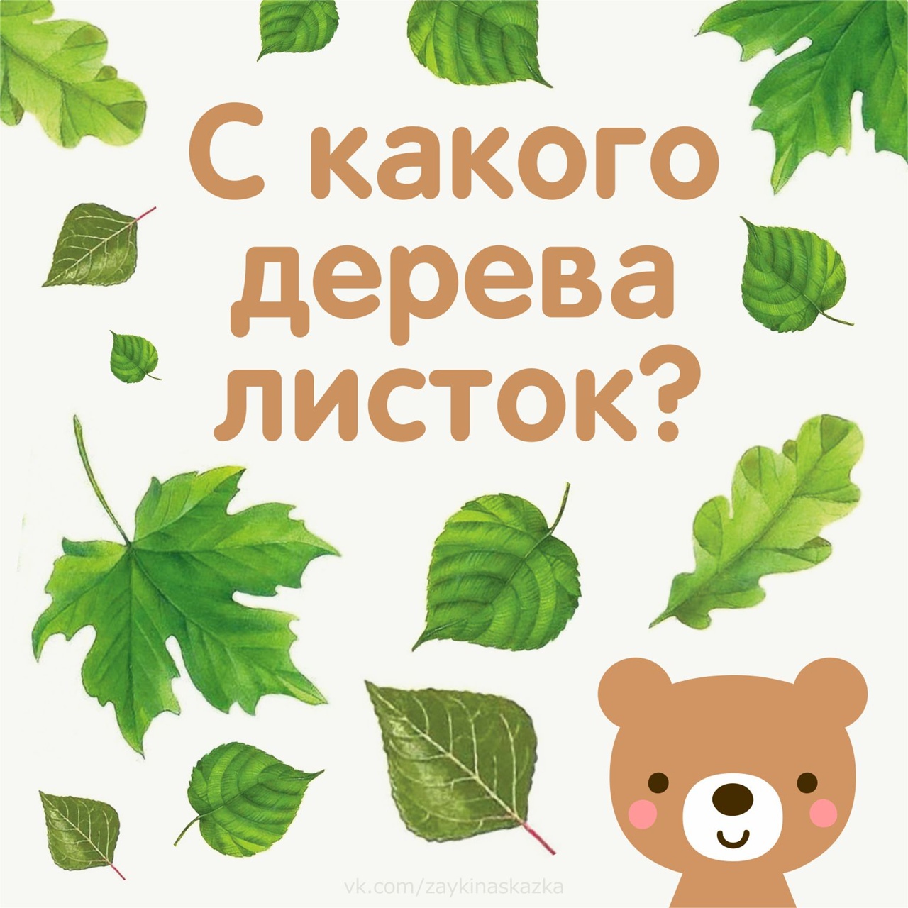 С КАКОГО ДЕРЕВА ЛИСТОК? Полезная игра для детей | Пикабу