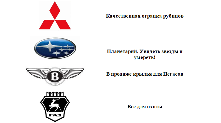 Истинный смысл автомобильных эмблем | Пикабу
