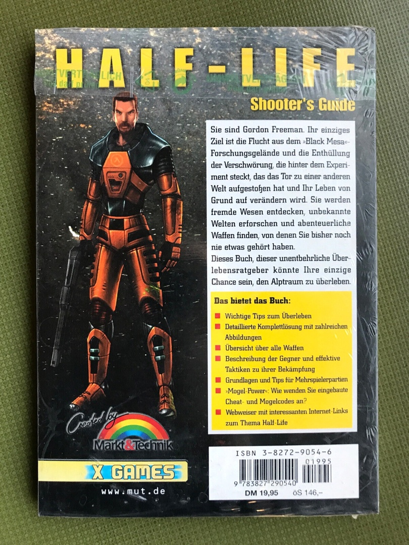 Немецкое руководство к игре Half-Life, книжка 1999 года | Пикабу