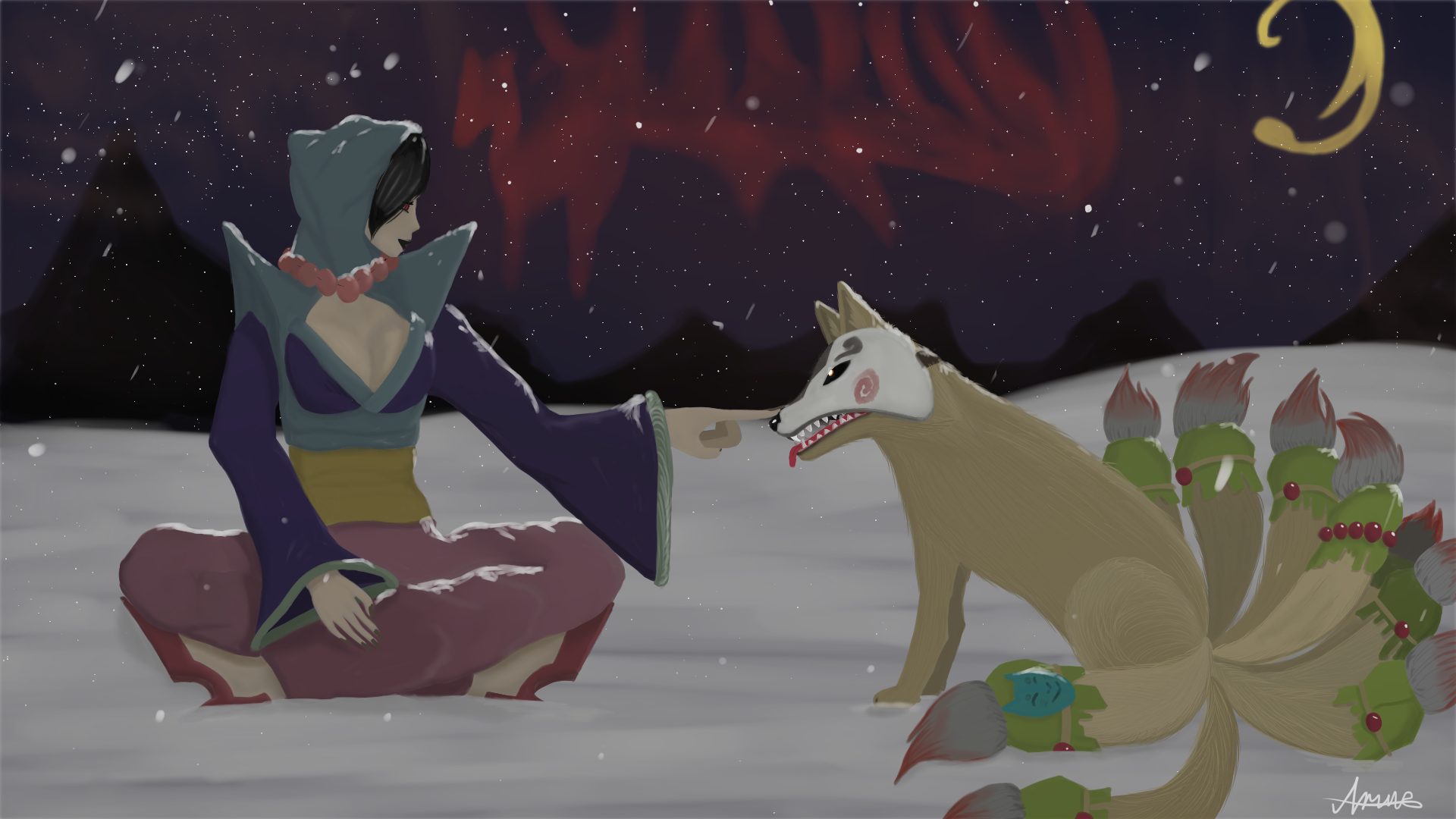 Winter in Okami | Пикабу