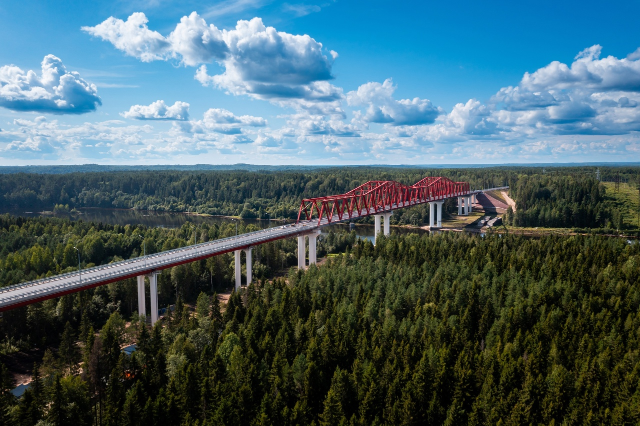 Запустили новый мост за 4,5 млрд руб. в Подпорожье Ленинградской области.  Ждали 50 лет. Построили за три года | Пикабу