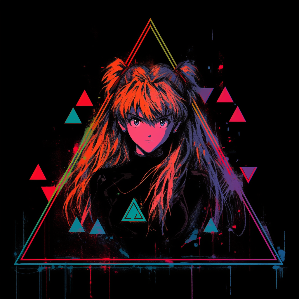 Asuka Glitch Art Print | Пикабу