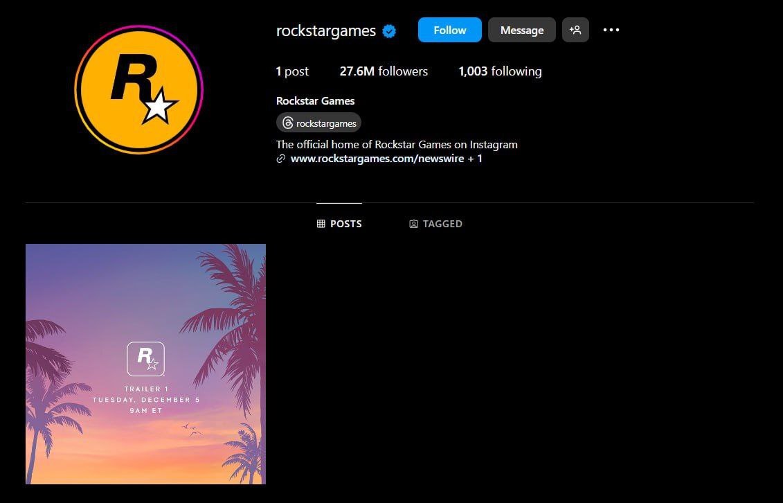 Rockstar убрала все свои посты из Instagram, оставив только анонс новой  части GTA | Пикабу