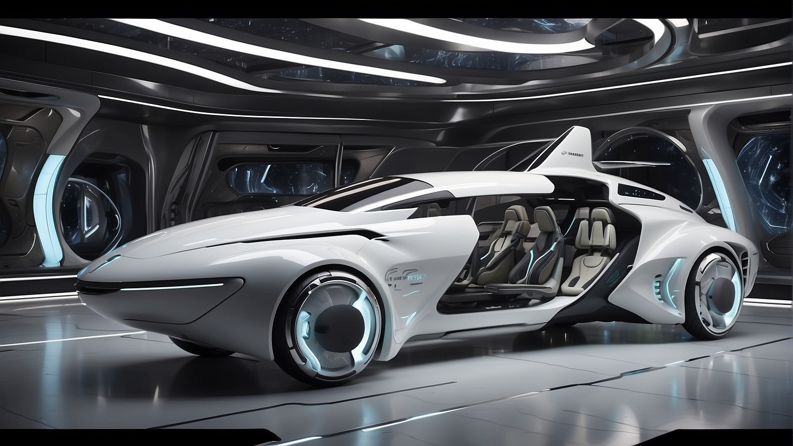 Как по мнению нейросети выглядит автомобиль в будущем 22-29 век | Пикабу