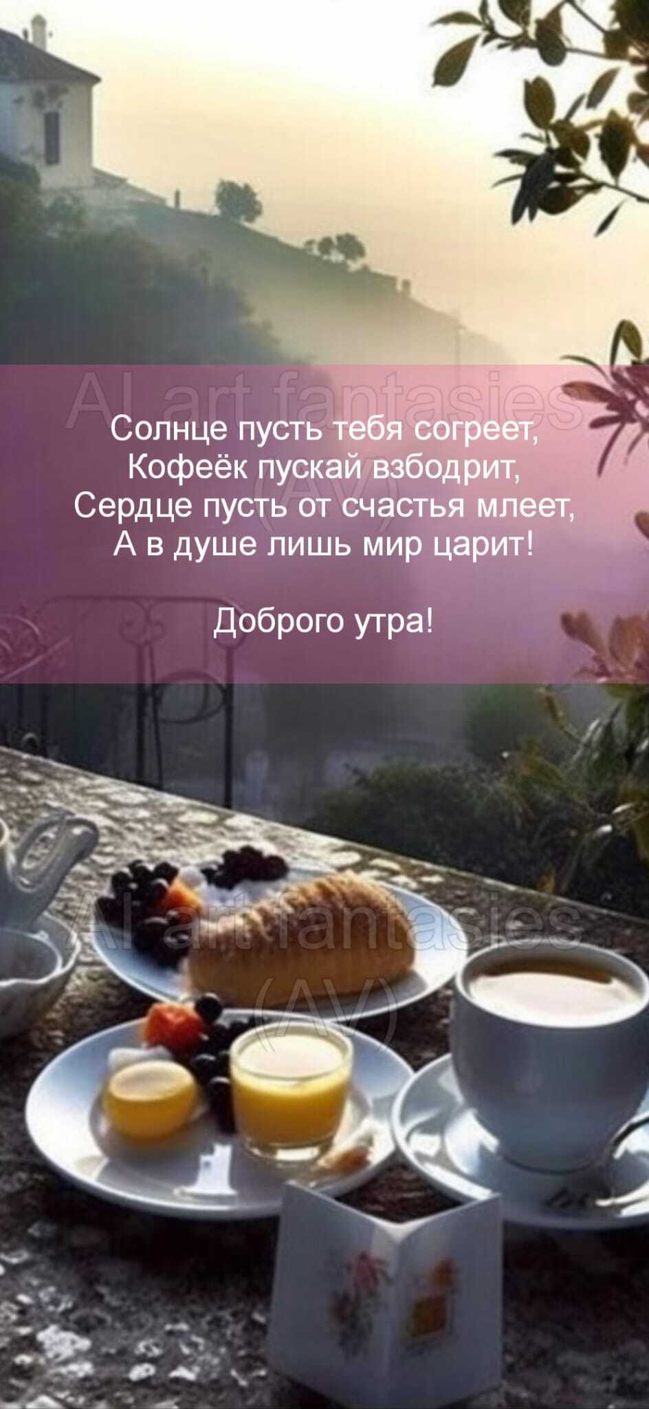 Утро, кофе, круассан, завтрак | Пикабу