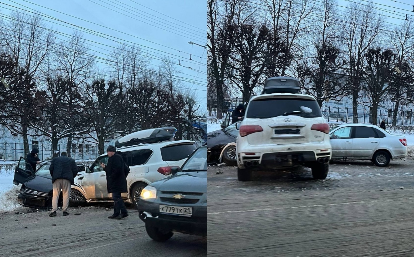 Серьезное ДТП с пострадавшими на встречке у «Спартака» с участием трёх авто  | Пикабу