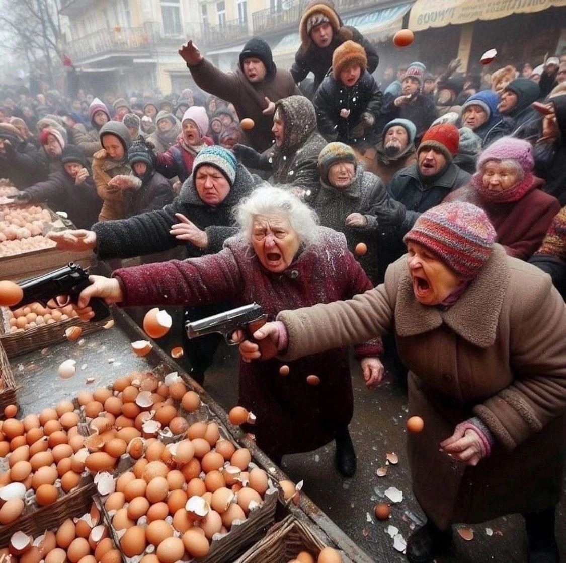 Слово бабки. Яйцо на асфальте | Пикабу