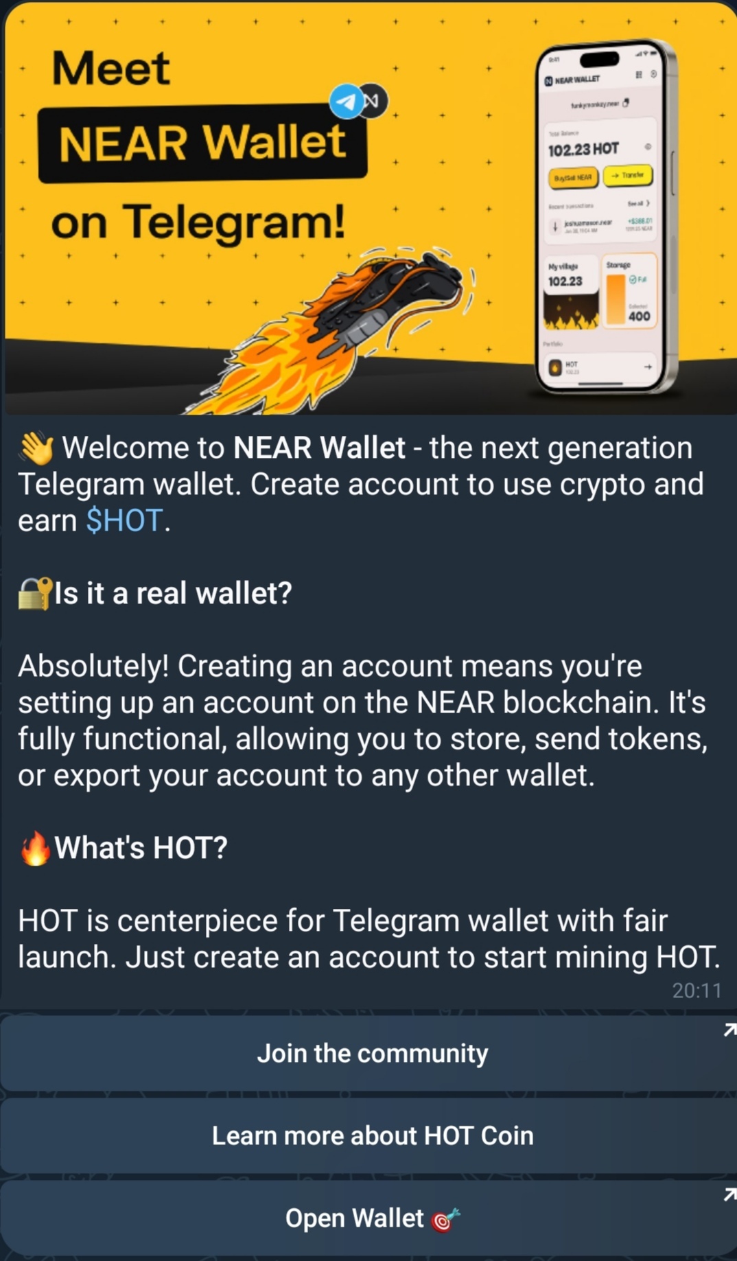 Near Wallet новая доходная криптовалюта в телеграм | Пикабу