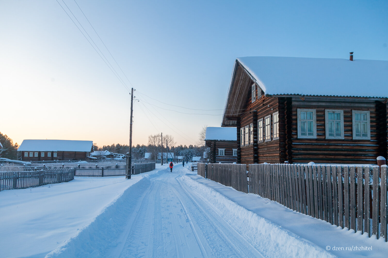 Как чистят снег в глухой северной деревне. Возможно ли такое в наших  городах? | Пикабу