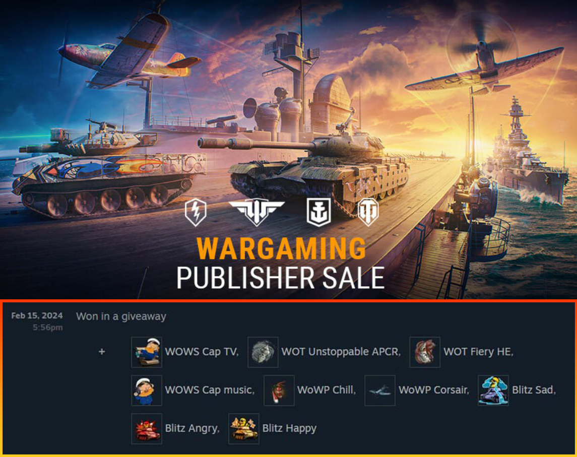 Steam] Стикеры (9 шт.) + DLC для Wargaming | Пикабу