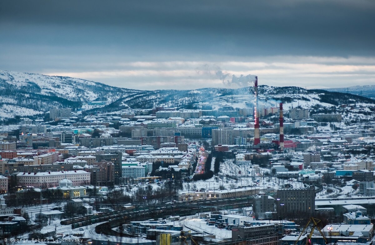 Вечерний Мурманск | Пикабу