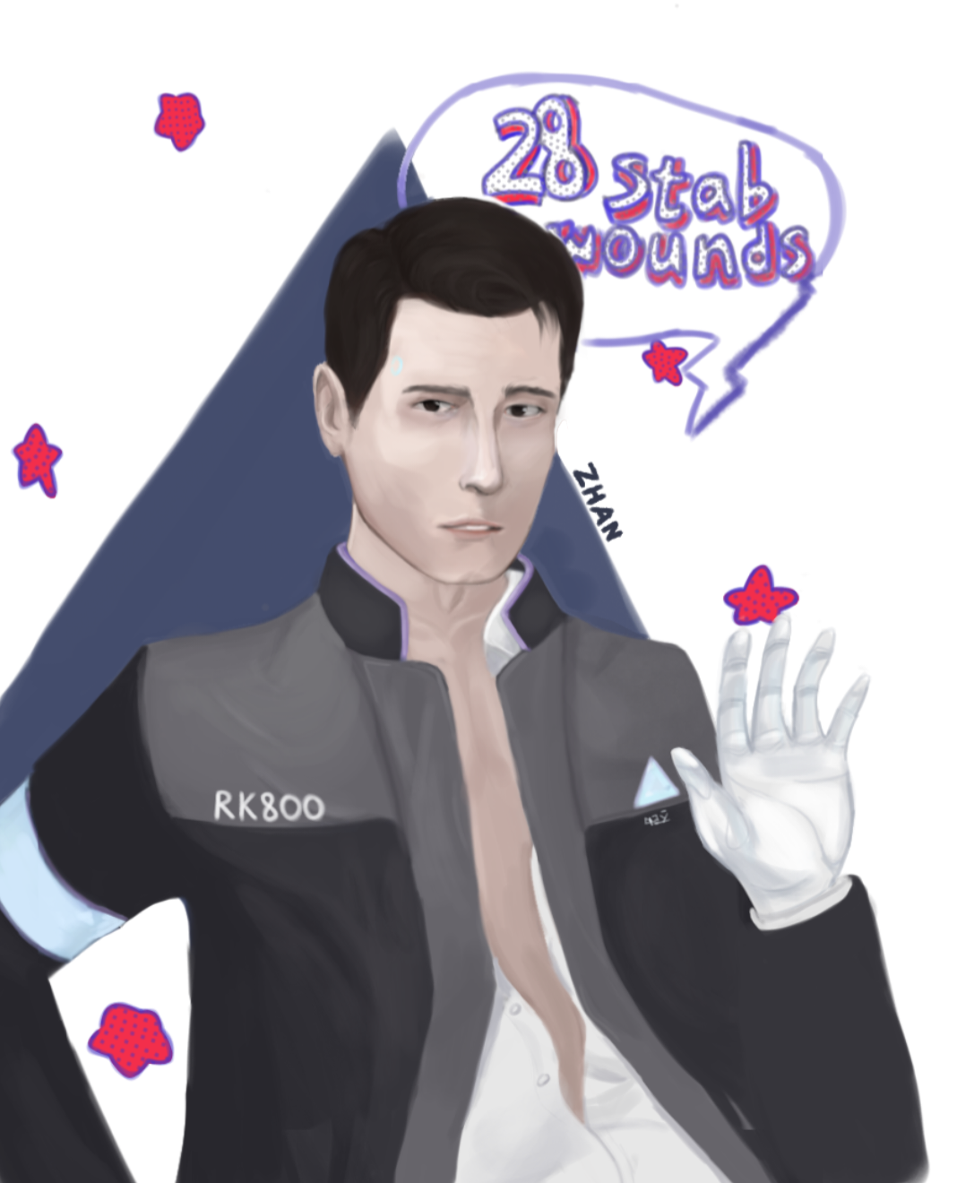 Connor RK800 fanart | Пикабу