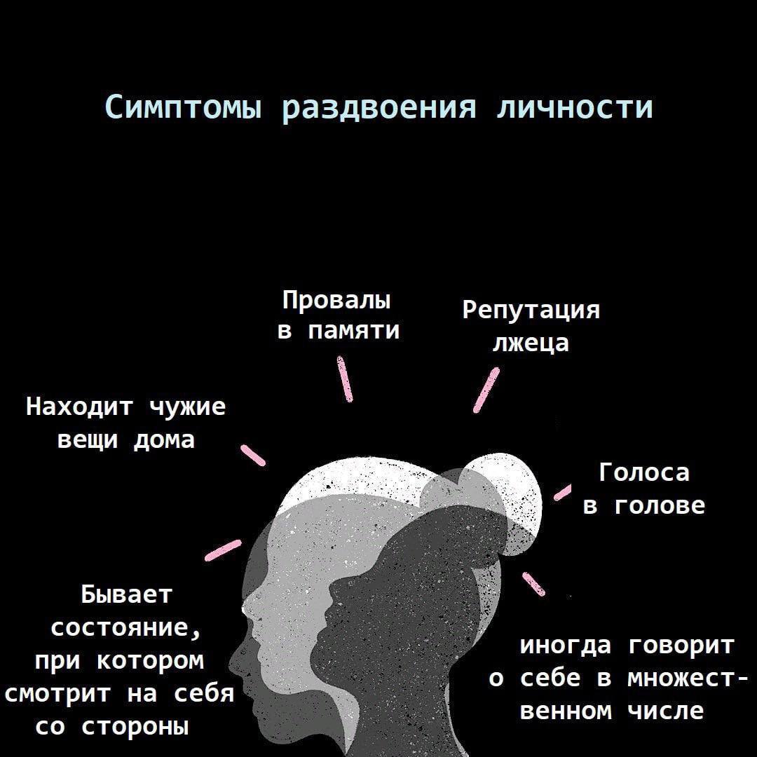 Главные симптомы раздвоения личности | Пикабу